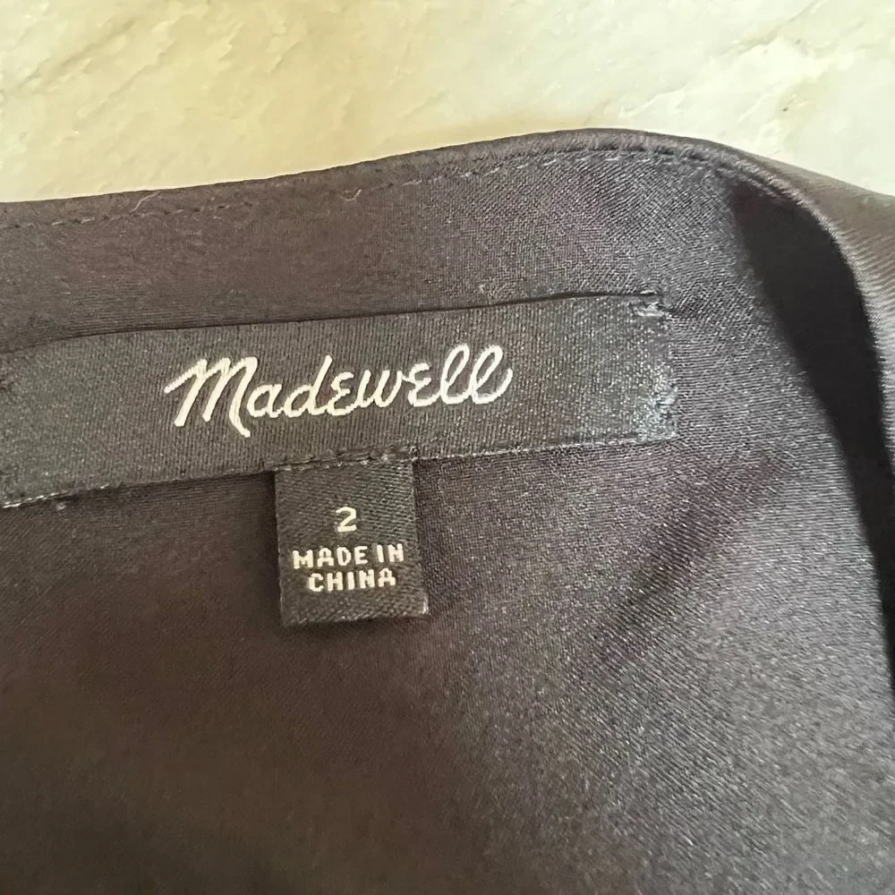 Madewell black Nightout Dress size 2 elastic waist